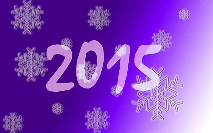 2015, avec des flocons de neige Fonds d'écran, image