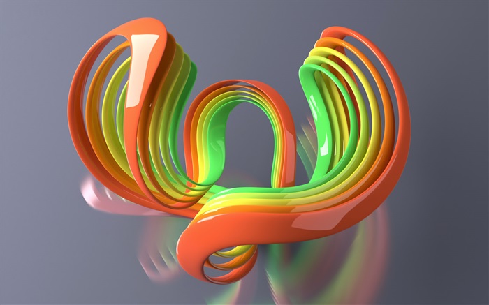 , Courbe de couleur créatif 3D Fonds d'écran, image
