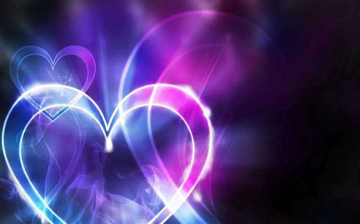 La lumière en forme de coeur abstrait amour Fonds d'écran, image