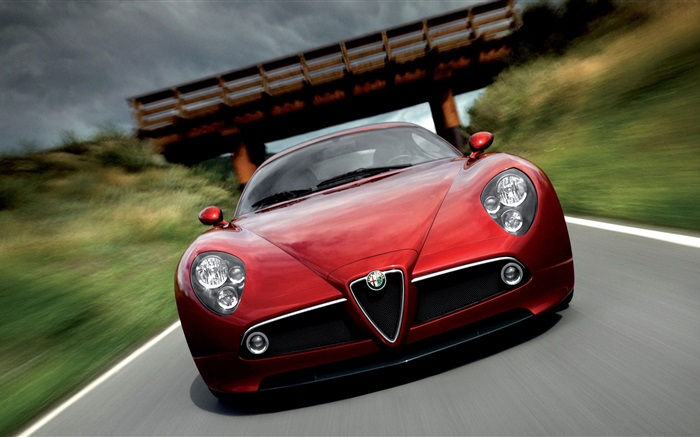 Alfa Romeo voiture rouge Fonds d'écran, image