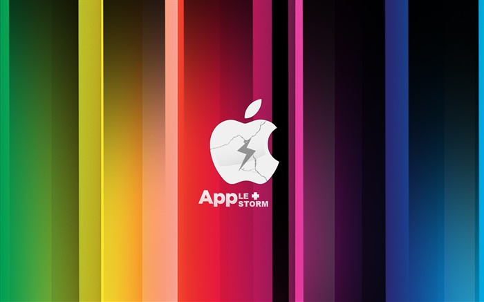 Apple a Storm, coloré Fonds d'écran, image