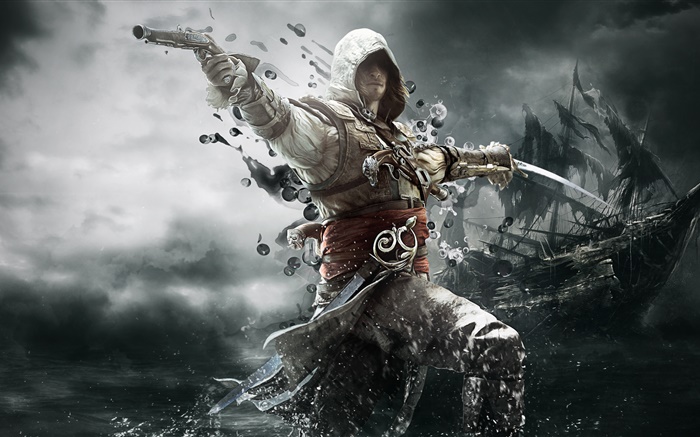 Assassin's Creed 4 Le Drapeau Noir Fonds d'écran, image