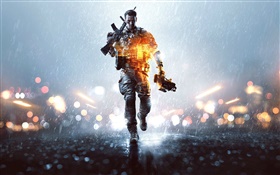 Battlefield 4, la nuit, soldat HD Fonds d'écran