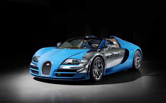 Bugatti Veyron 16.4 supercar bleu Fonds d'écran, image