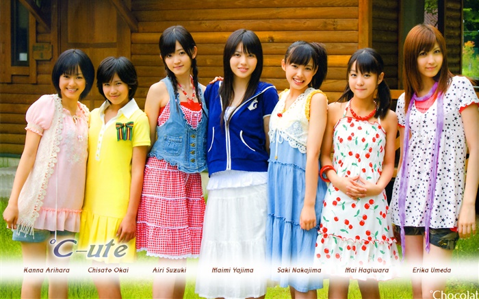 C-ute, groupe de fille idole japonaise 01 Fonds d'écran, image