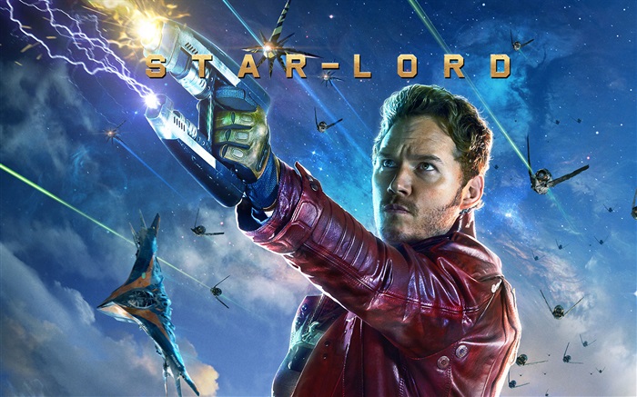 Chris Pratt comme Star-Lord, Gardiens de la Galaxie Fonds d'écran, image