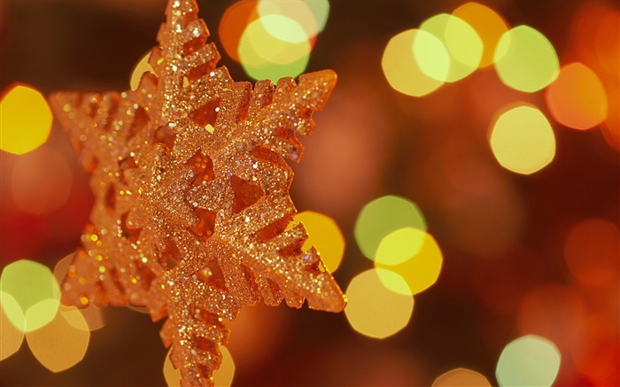 Flocons de neige de Noël, halo coloré fond Fonds d'écran, image