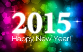 Lumières colorées 2015 du Nouvel An