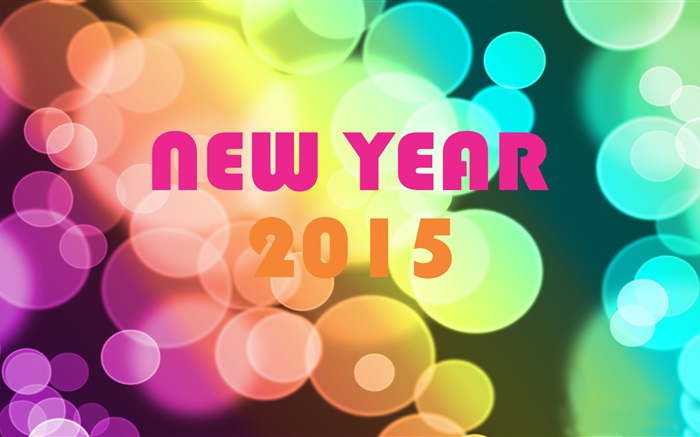coloré de la Nouvelle Année 2015 Fonds d'écran, image