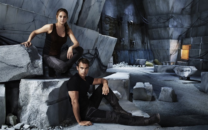 Divergent, Shailene Woodley, Theo James Fonds d'écran, image