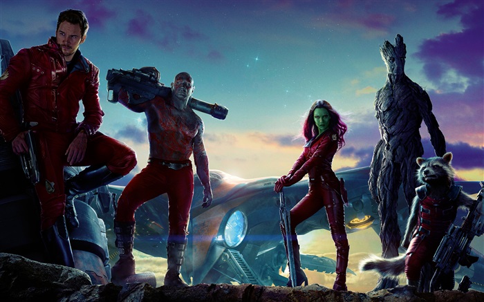 Gardiens de la Galaxie, personnages du film Fonds d'écran, image