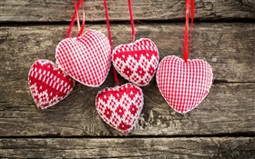 Tricoter art, coeur d'amour