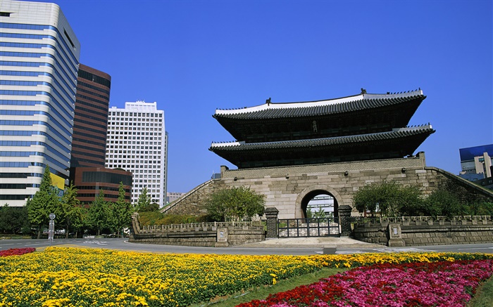 Namdaemun Gate, Séoul, Corée Fonds d'écran, image