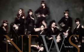 Neuf Muses, Corée filles de musique 02 HD Fonds d'écran