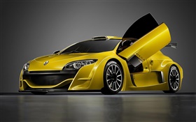 Renault voiture sport jaune HD Fonds d'écran