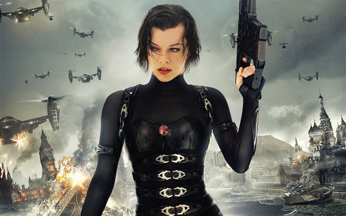 Resident Evil 5: Retribution, Milla Jovovich Fonds d'écran, image