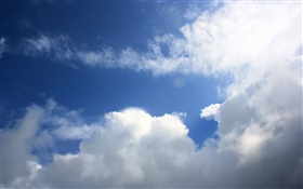 Ciel, nuages blancs HD Fonds d'écran