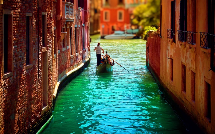 Venise, le tourisme, rivière, bateau Fonds d'écran, image