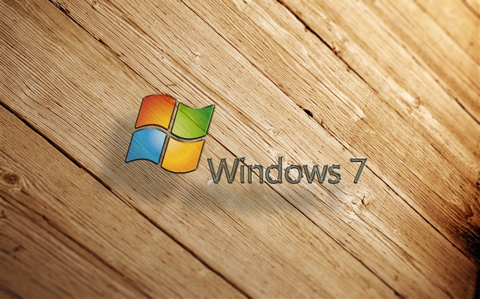 Windows 7, planche de bois Fonds d'écran, image