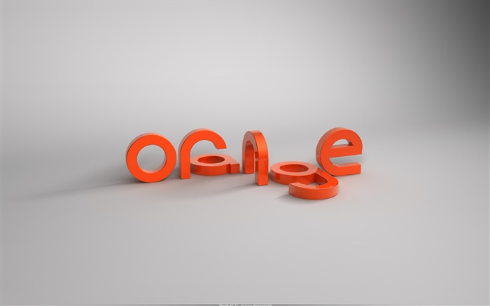 3D d'orange omble Fonds d'écran, image