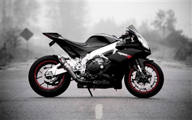 Aprilia moto noire HD Fonds d'écran
