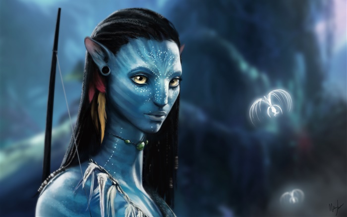 Film Avatar en 3D, belle fille Fonds d'écran, image