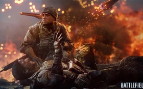Battlefield 4, soldat blessé HD Fonds d'écran