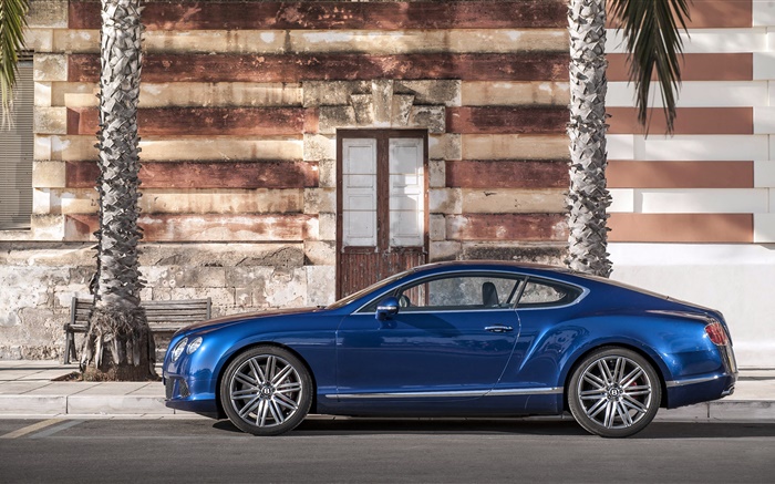 Bentley Continental GT voiture bleue Fonds d'écran, image