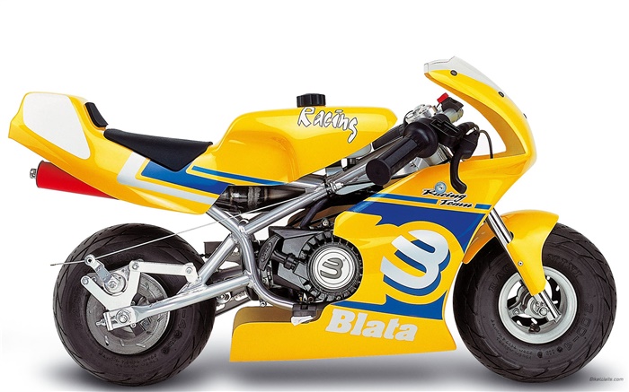 Blata Minibike moto jaune Fonds d'écran, image
