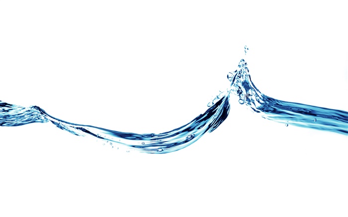 Danse de l'eau bleu, fond blanc Fonds d'écran, image