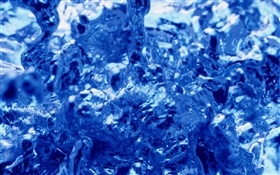 L'eau bleue macro photographie