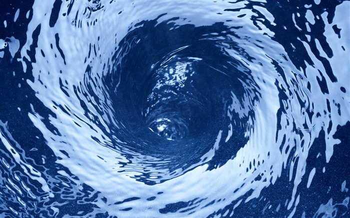 Bleu tourbillon d'eau close-up Fonds d'écran, image