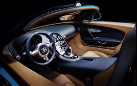 Bugatti Veyron 16.4 supercar intérieure close-up HD Fonds d'écran