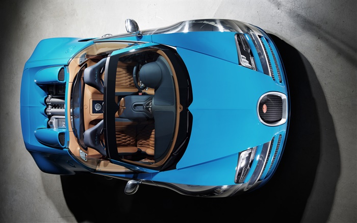 Bugatti Veyron 16.4 supercar vue de dessus Fonds d'écran, image
