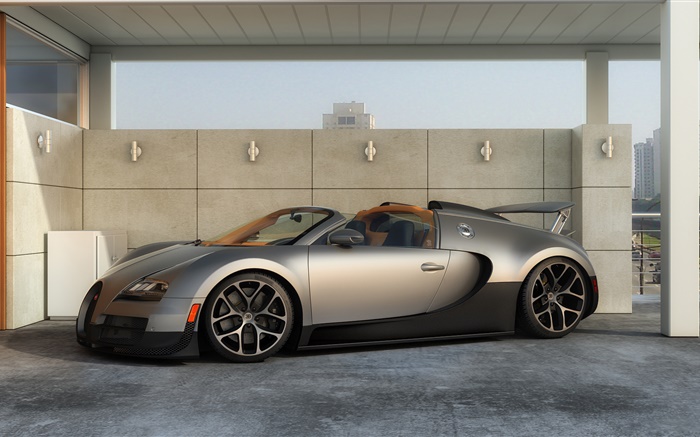 Supercar Bugatti Veyron Grand Sport Fonds d'écran, image
