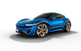 Concept supercar bleu