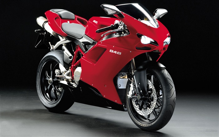 Ducati 848 moto rouge Fonds d'écran, image