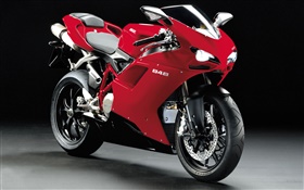 Ducati 848 moto rouge