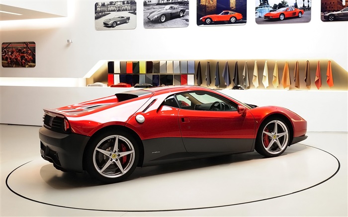 Ferrari SP12 EC supercar rouge Fonds d'écran, image