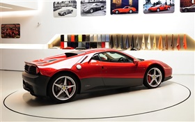 Ferrari SP12 EC supercar rouge