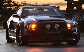 Ford Mustang GT Forgiato voiture noire HD Fonds d'écran