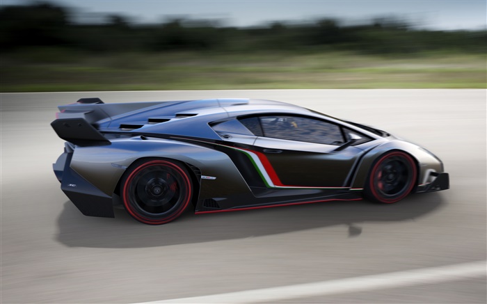 Lamborghini Veneno vitesse de supercar bleu Fonds d'écran, image