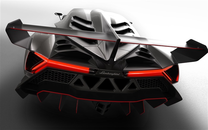 Lamborghini Veneno supercar vue arrière Fonds d'écran, image