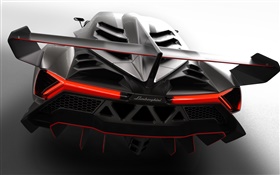 Lamborghini Veneno supercar vue arrière HD Fonds d'écran