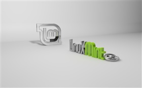 Linux Mint 15 système logo 3D HD Fonds d'écran