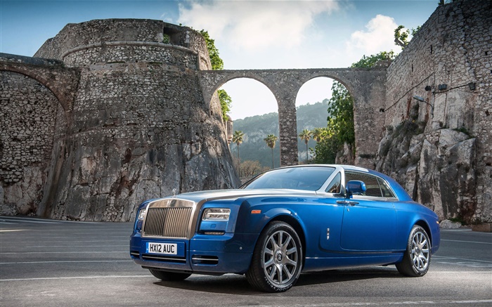 Rolls-Royce Motor Cars, voitures de luxe bleu Fonds d'écran, image