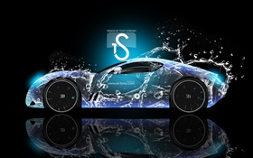 Voiture les projections d'eau, Bugatti, le design créatif HD Fonds d'écran