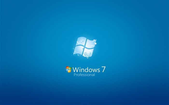 Windows 7 Professional, fond bleu Fonds d'écran, image