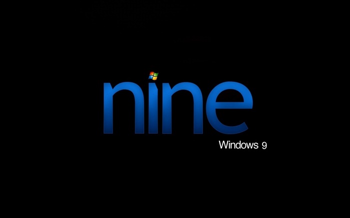 9 de Windows, Neuf, fond noir Fonds d'écran, image