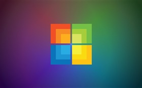 De Windows 9 logo, fond différent